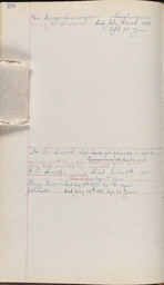 Cemetery Record, page 218