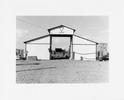 West elevation, two-stall horse barn, Kent Ranch, Stillwater