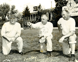 Jake Lawlor, Joe Sheeketski, and Dick Evans, University of Nevada, 1956