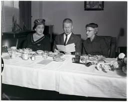 Washoe Medical Center Women's Auxiliary luncheon, Mrs. Charles W. Mapes, Earl Horton, and Mrs. Bert Gabbard, 2