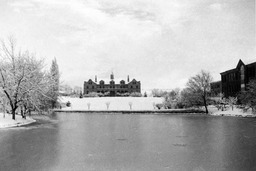 Lincoln Hall, Frandsen Humanities, and Manzanita Lake, 1944