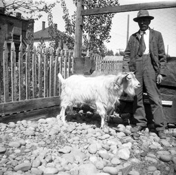 Man with goat