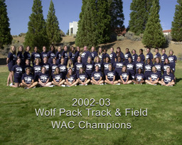 Track and field team, University of Nevada, 2003
