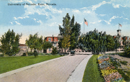 Entrance to the University of Nevada from 9th Street, ca. 1910