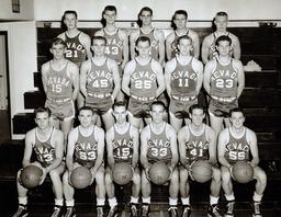 Men's basketball team, University of Nevada, 1955