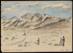 Sketchbook 2, page 15, "Entering the Desert"