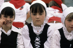 Girls in traditional Basque outfits