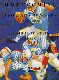 Football program cover, University of Nevada, 1962