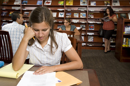 Mathewson-IGT Knowledge Center, student studying, 2008