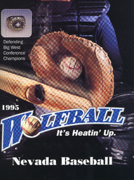 Baseball program cover, University of Nevada, 1995