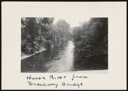 Huron River from Broadway Bridge 1