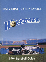 Baseball program cover, University of Nevada, 1994