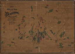 New Official Map of the Bullfrog Mining District Nye County Nevada