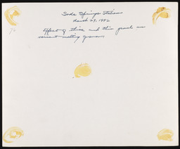 Ripple marks on gravel covered snow, copy 5, verso