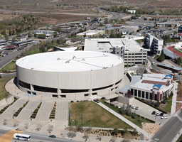 Aerial view of Lawlor Events Center, 2009