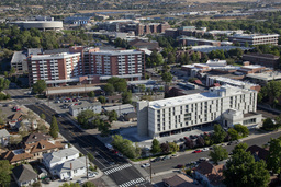 Aerial view of Sierra and Argenta Hall, 2010