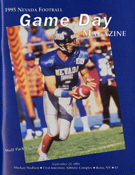 Football program cover, University of Nevada, 1995