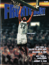 Men's basketball program cover, University of Nevada, 2000