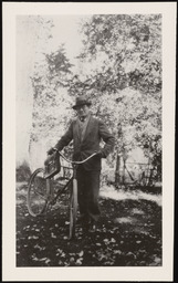 Dr. Church with bicycle, copy 1