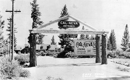 Entrance to Cal-Neva Lodge, Crystal Bay, Nevada