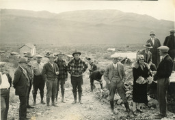 George Wingfield and a group of miners