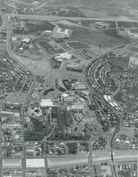 Aerial view of campus, 1978
