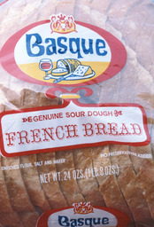 Basque bread in wrapper