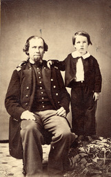 Major Charles McDermit and son