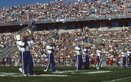 Marching band members, University of Nevada, 1993