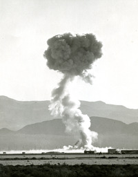 Atomic blast at Frenchmen's Flats, Nevada