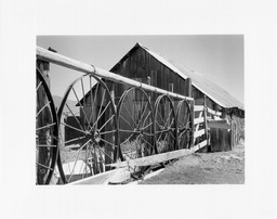 Rear view of barn, Zaga Ranch, Jiggs