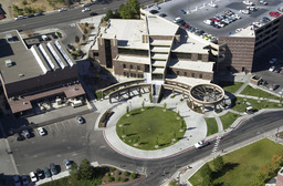 Aerial view of Fitzgerald Student Services, 2003