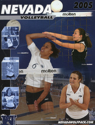 Volleyball program cover, University of Nevada, 2005
