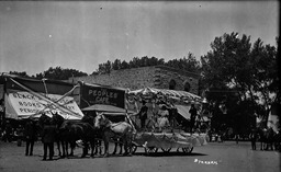 Floats in a parade in Fallon