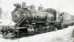 Former Southern Pacific de Mex steam locomotive No. 2500 at Pasadena (1942)