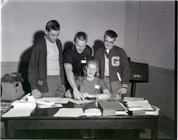 Northwest District Student Council Conference, students Colin Kennedy, Bill Leveille, Don Smith, and Karen York