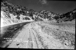 Winter on U.S. 50, Reno to Salt Lake City, circa 1940s