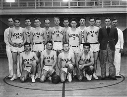 Men's basketball team, University of Nevada, 1937