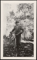 Dr. Church with bicycle, copy 2