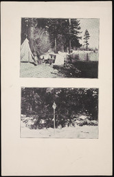 Lake Tahoe snow survey camp, copy 1; Mount Rose snow sampler being weighed, copy 3
