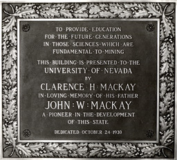 Mackay Science Building dedication, October 24, 1930