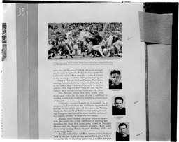 Page from publication about University of Nevada football, 1