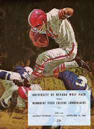 Football program cover, University of Nevada, 1966