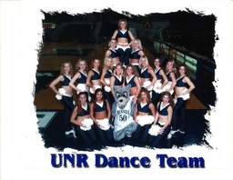 Dance Team and Wolfie, University of Nevada, circa late 1990s