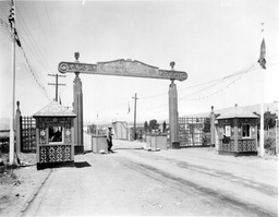 Entrance to Nevada's Transcontinental Highway Exposition grounds, Reno, Nevada, 1927