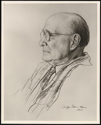 Print of hand-drawn portrait of Dr. Church