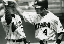 Chris Kahl with teammate, University of Nevada, circa 1997