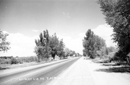 Highway U.S. 40 east of Lovelock, Nevada, circa 1940s