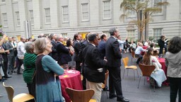 Crowd of attendees during Opening Ceremony