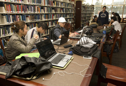Mathewson-IGT Knowledge Center, students studying, 2008